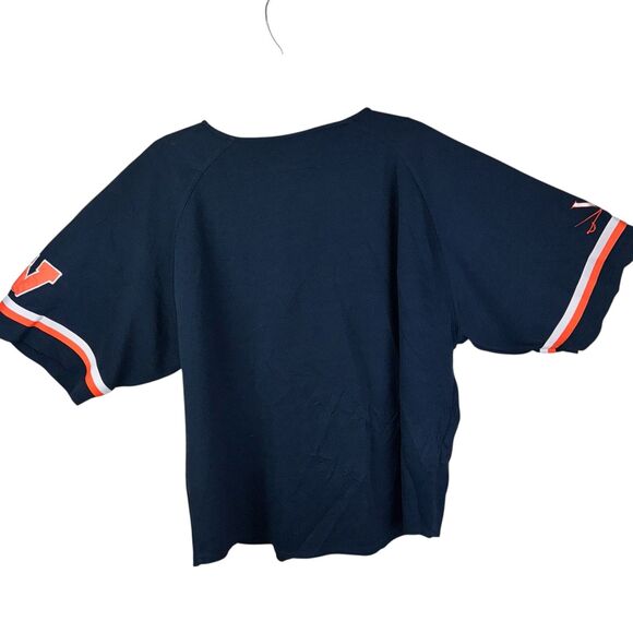 Virginia Cavaliers Blue Button Up Baseball Jersey Men’s Sz M Medium - Picture 2 of 4